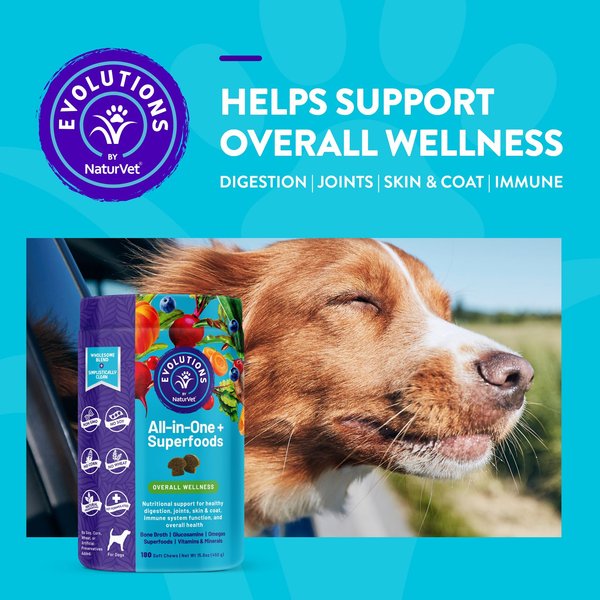 NaturVet Evolutions All-in-1 Soft Chews Dog Supplement