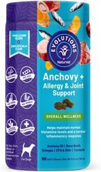 NaturVet Evolutions Anchovy + Allergy Support Soft Chews Dog Supplement, 90 count