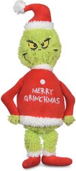Fetch For Pets Dr. Seuss Holiday Merry Grinchmas Grinch Plush Squeaker Dog Toy, 8.5-in