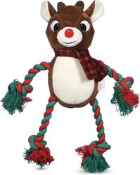 Fetch For Pets Rudolph Holiday Rudolph Rope Plush Dog Toy