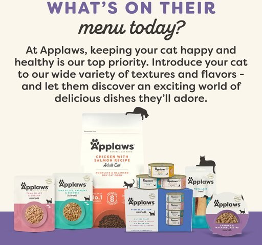 Applaws Fish Selection in Broth Variety Pack Wet Cat Food, 5.5-oz can, case of 12