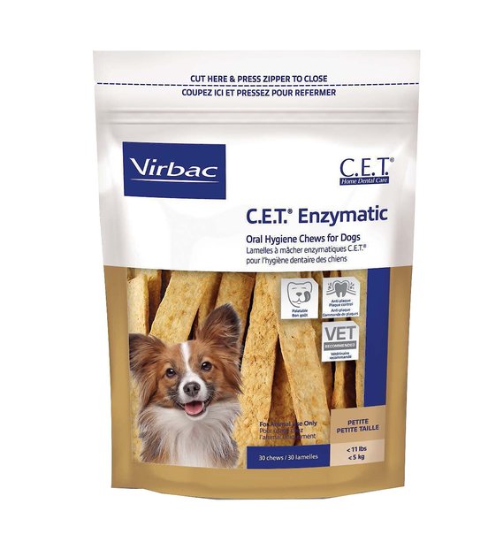 VIRBAC C.E.T. Enzymatic Oral Hygiene Dog Chews, Petite
