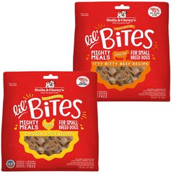 Stella & Chewy's Lil' Bites Chicken + Itty Bitty Beef Recipe Freeze-Dried Dog Food