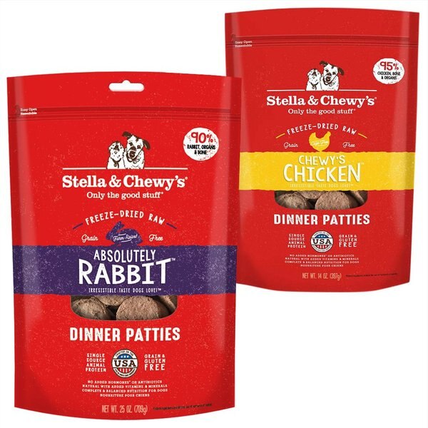Stella & Chewy's Absolutely Rabbit + Chicken Dinner Patties Freeze-Dried Dog Food slide 1 of 9