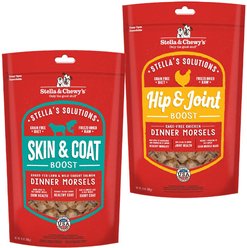 Stella & Chewy's Stella's Solutions Skin & Coat Lamb & Salmon + Hip & Joint Boost Chicken Freeze-Dried Dog Food