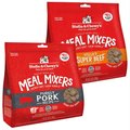 Stella & Chewy's Meal Mixers Purely Pork + Stella's Super Beef Freeze-Dried Dog Food Topper 