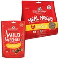 Stella & Chewy's Chicken Wild Weenies Treats + Chicken Meal Mixers Freeze-Dried Dog Food Topper 