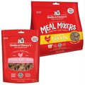 Stella & Chewy's Chicken Hearts Treats + Chewy's Chicken Meal Mixers Freeze-Dried Dog Food Topper 