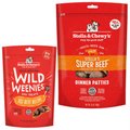 Stella & Chewy's Beef Wild Weenies Treats + Stella's Super Beef Dinner Patties Freeze-Dried Dog Food