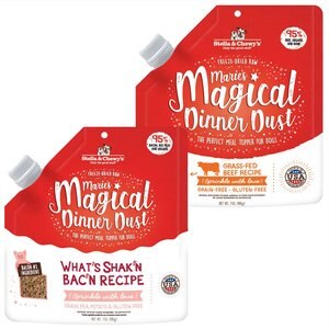 Stella & Chewy's Marie's Magical Dinner Dust What's Shak'n Bac'n + Beef Freeze-Dried Dog Food Topper