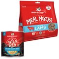 Stella & Chewy's Wild Red Chicken & Lamb Stew Wet Food + Dandy Lamb Meal Mixers Freeze-Dried Dog Food Topper 
