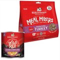 Stella & Chewy's Wild Red Chicken & Turkey Stew Wet Food + Tantalizing Turkey Meal Mixers Freeze-Dried Dog Food Topper 