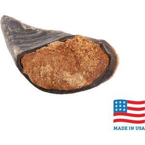 Bones & Chews Made in USA Peanut Butter Flavored Filled Beef Hooves Dog Treats, 5 count