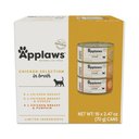 Applaws Chicken Selection in Broth Variety Pack Wet Cat Food, 2.47-oz can, case of 16