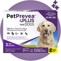 PetPrevea Plus Spot Treatment For Dogs, 45-88-lbs, 3 Doses (3-mos. supply)
