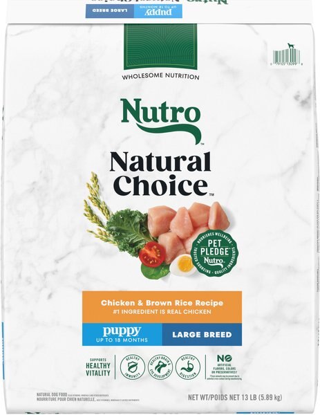 NUTRO Natural Choice Large Breed Puppy Chicken Brown Rice Recipe Dry Dog Food 13 lb bag Chewy