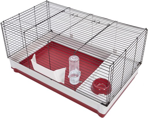 MidWest Wabbitat Deluxe Rabbit Home, 39.5-in + Carefresh Small Animal Bedding, Natural, 60-L