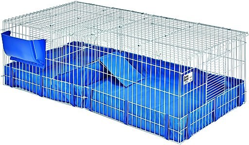 MidWest Guinea Habitat Deluxe Guinea Pig Cage + Carefresh Small Animal Bedding, Natural, 60-L