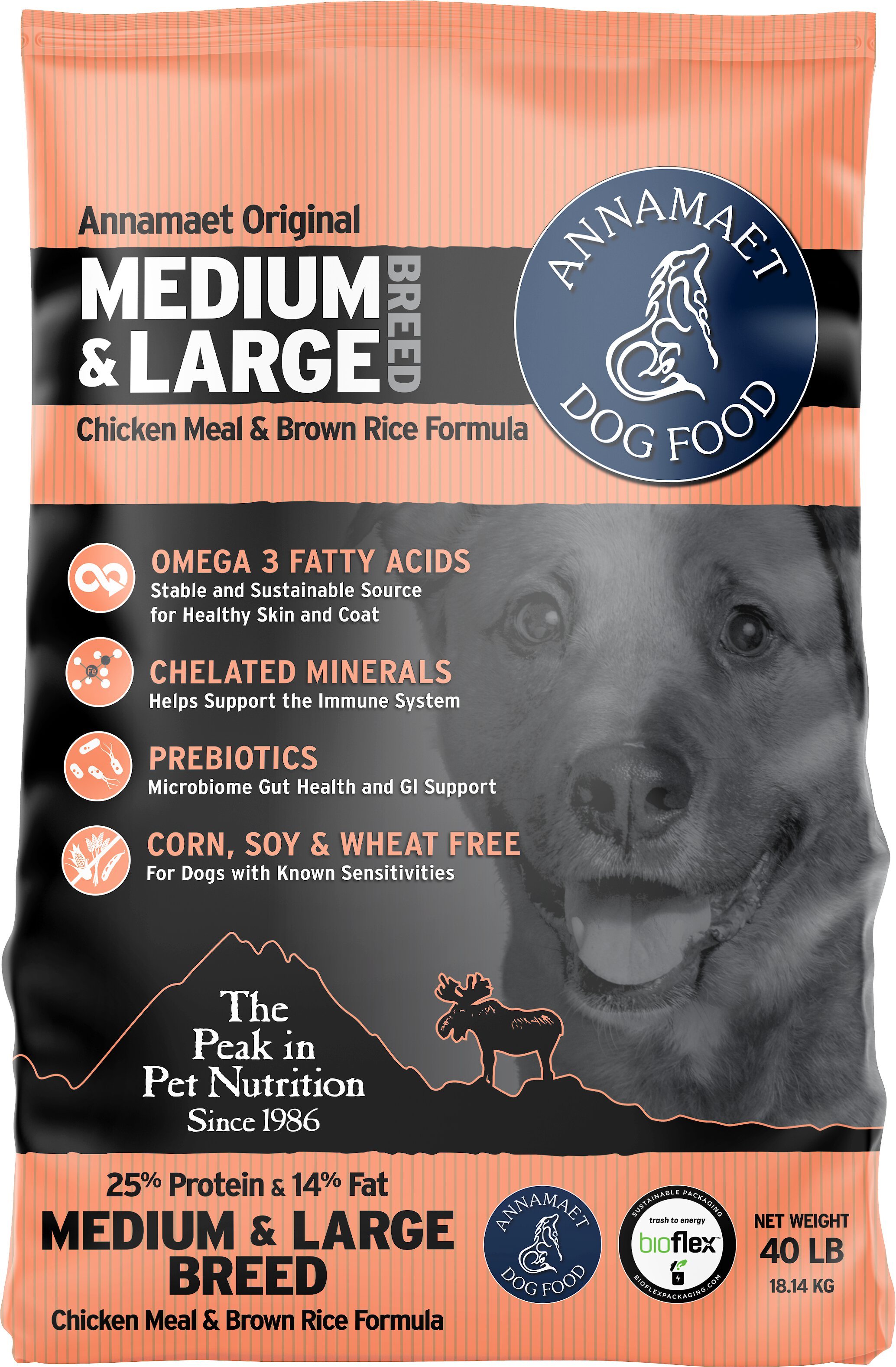 ANNAMAET 25 Medium Large Breed Dry Dog Food Customer Questions