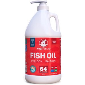 Discontinued AMERICAN JOURNEY Wild Alaskan Salmon Oil Formula Liquid Supplement for Cats Dogs 32 oz Chewy