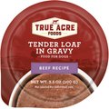 True Acre Foods Beef Recipe Tender Loaf in Gravy, Wet Dog Food Cups, 3.5-oz, case of 12