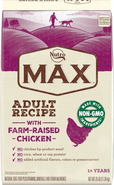 NUTRO Max Adult Farm Raised Chicken Recipe Natural Dry Dog Food