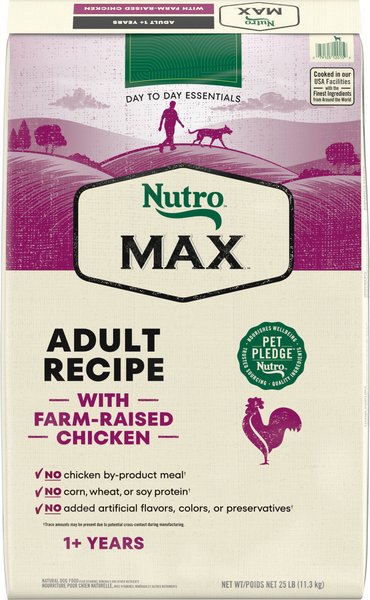 NUTRO MAX Adult Dry Dog Food with Farm Raised Chicken