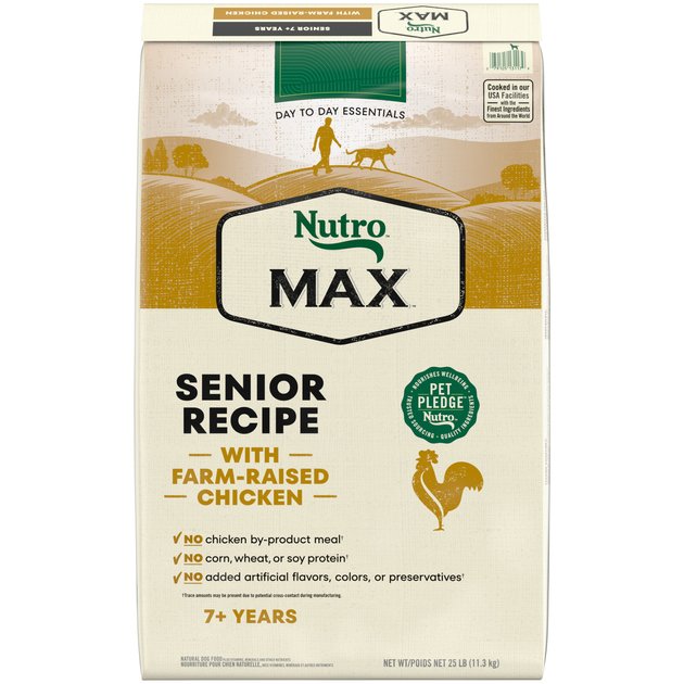 Nutro Max Senior Farm-Raised Chicken Recipe Natural Dry Dog Food