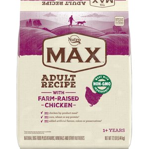 Nutro Max Adult Farm-Raised Chicken Recipe Natural Dry Dog Food, 12-lb bag