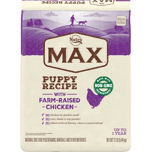 Nutro Max Puppy Farm-Raised Chicken Recipe Natural Dry Dog Food, 12-lb bag