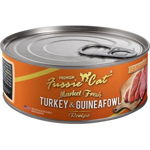 Fussie Cat Market Fresh Turkey & Guineafowl Wet Cat Food, 5.5-oz can, case of 24