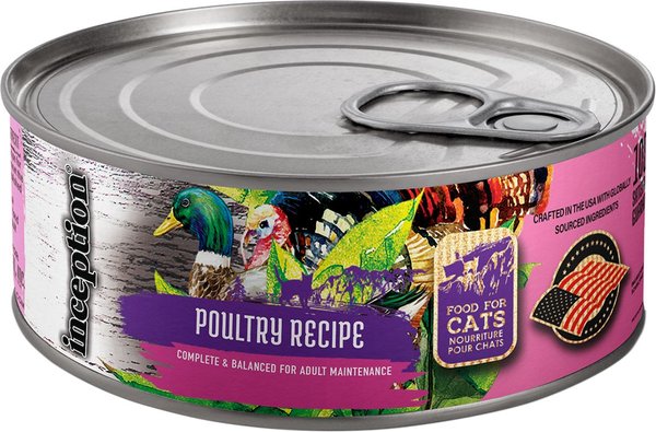 Inception Poultry Recipe Wet Cat Food, 5.5-oz can, case of 24 slide 1 of 4