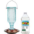 Frisco Mid-Century Feeder + Perky-Pet Nectar Concentrate Clear Hummingbird Food, 64-oz bottle