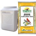 Gamma2 Vittles Vault Outback Food Storage, 35-lb + Wagner's Four Season Wild Bird Food, 20-lb bag