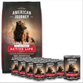 American Journey Active Life Formula Beef & Garden Vegetables Recipe Canned Food + Beef, Brown Rice & Vegetables Recipe Dry Dog Food