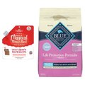 Blue Buffalo Life Protection Formula Adult Chicken & Brown Rice Dry Food + Stella & Chewy's Marie's Magical Dinner Dust Bacon Freeze-Dried Dog Food Topper