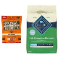 Blue Buffalo Life Protection Formula Lamb & Brown Rice Dry Food + Primal Beef Formula Freeze-Dried Dog Food