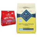 Blue Buffalo Life Protection Formula Healthy Weight Chicken & Brown Rice Dry Food + Stella & Chewy's Turkey Meal Mixers Freeze-Dried Dog Food Topper