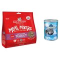 Blue Buffalo Wilderness Denali Dinner Wild Salmon, Venison & Halibut Canned Food + Stella & Chewy's Turkey Meal Mixers Freeze-Dried Dog Food Topper