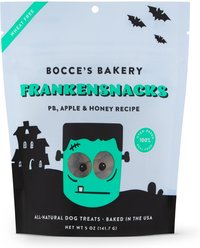 Bocce's Bakery Frankensnacks PB, Apple & Honey Recipe Dog Treats, 5-oz bag