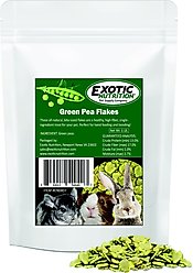 Exotic Nutrition Green Pea Flakes Small Pet Treats, 1-lb