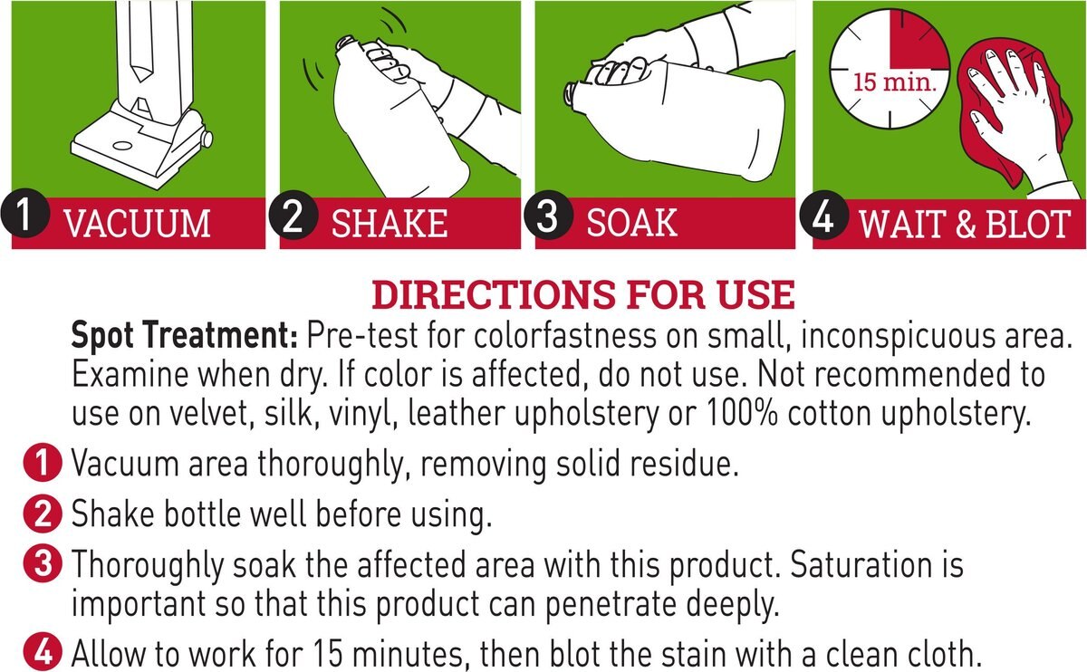 NATURE'S MIRACLE Deep Cleaning Carpet Shampoo, 64oz bottle