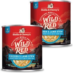 Stella & Chewy's Wild Red Grain-Free Chicken & Lamb Stew Wet Dog Food, 10-oz can, case of 12