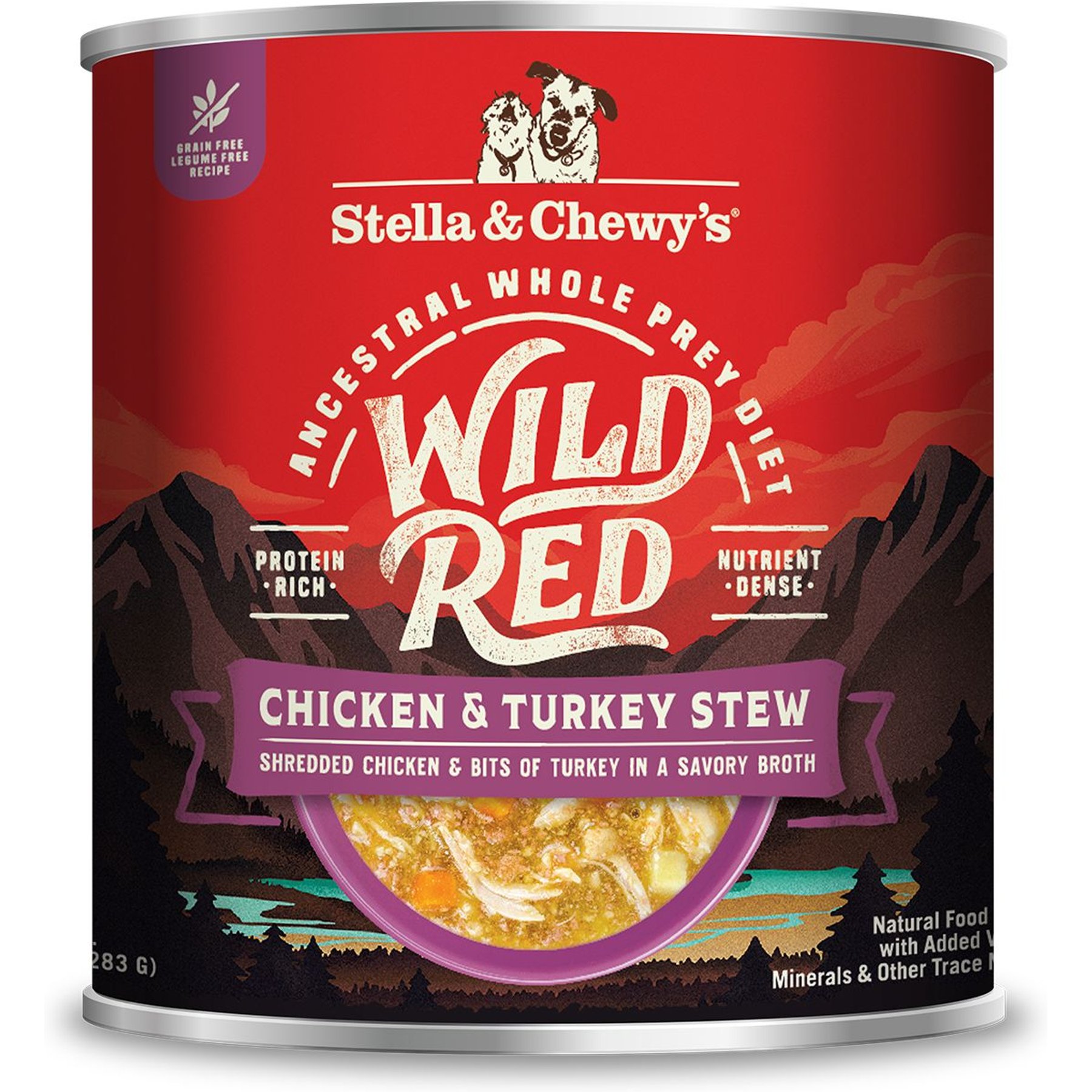 Stella Chewy s Wild Red Grain Free Chicken Turkey Stew Wet