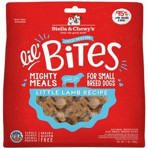 Stella & Chewy's Lil' Bites Little Lamb Recipe Small Breed Freeze-Dried Raw Dog Food, 7-oz bag, bundle of 2