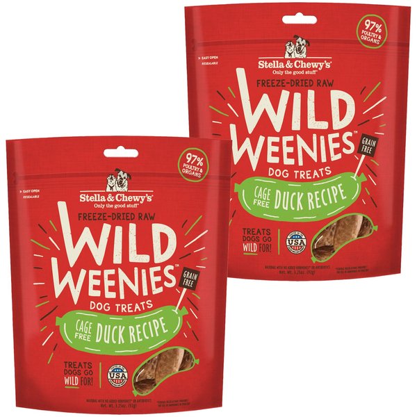 Stella & Chewy's Carnivore Kisses Duck Freeze-Dried Raw Dog Treats