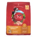 Purina ONE Natural SmartBlend Chicken & Rice Formula Dry Dog Food, 16.5-lb bag