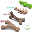 Benebone Multipack Durable Dog Chew Toy, 4 count, X-Small