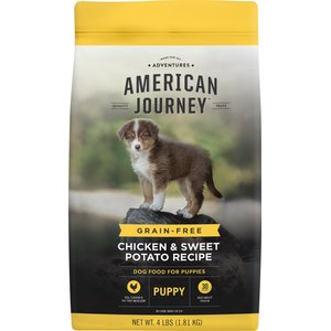 American Journey Puppy Chicken & Sweet Potato Recipe Grain-Free Dry Dog Food, 4-lb bag, bundle of 2