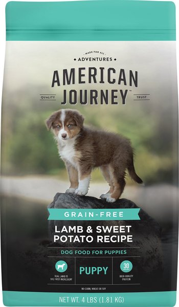 American Journey Puppy Lamb & Sweet Potato Recipe Grain-Free Dry Dog Food, 4-lb bag, bundle of 2 slide 1 of 10